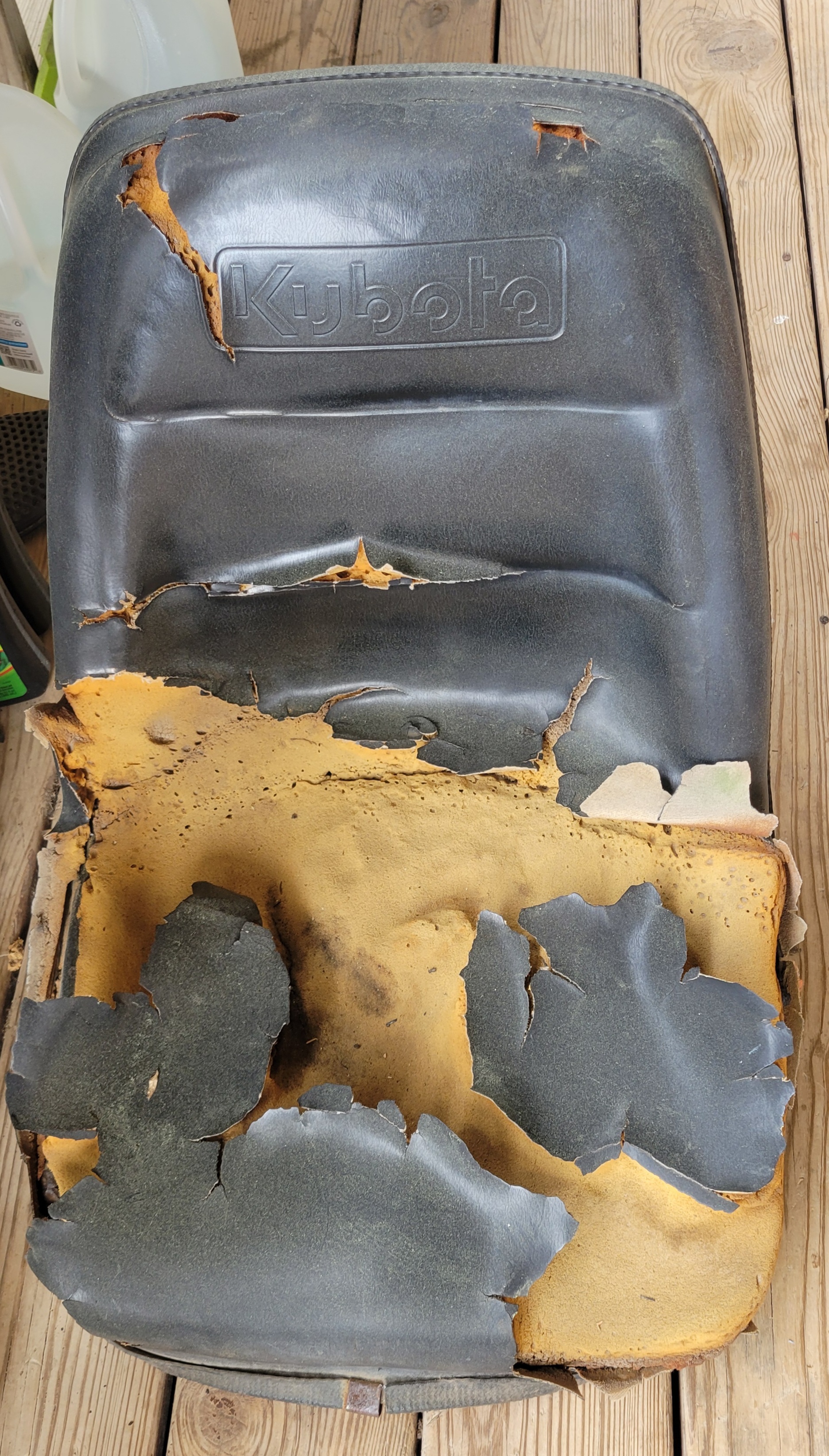 thumbnail image 2 of Vinyl Replacement Seat For Kubota Tractor - Fits B/L Series (B20, L2500, L2650, Etc.) 2 of 5
